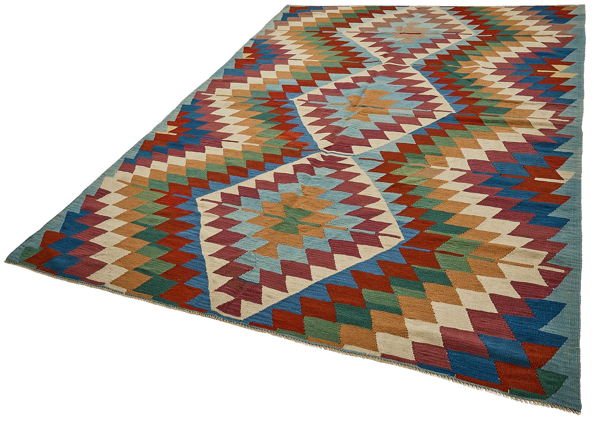 6x9 Handwoven Turkish Kilim Rug - 50547