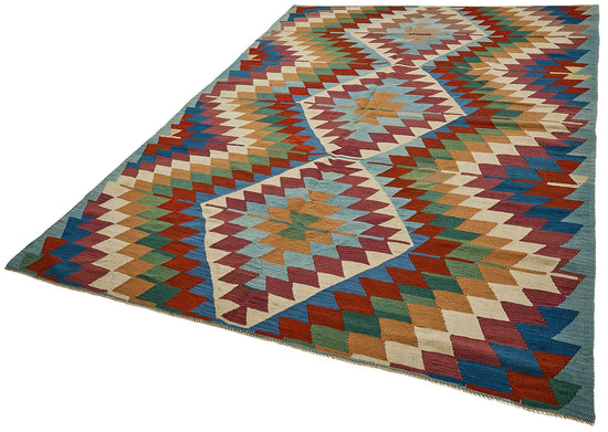 6x9 Handwoven Turkish Kilim Rug - 50547