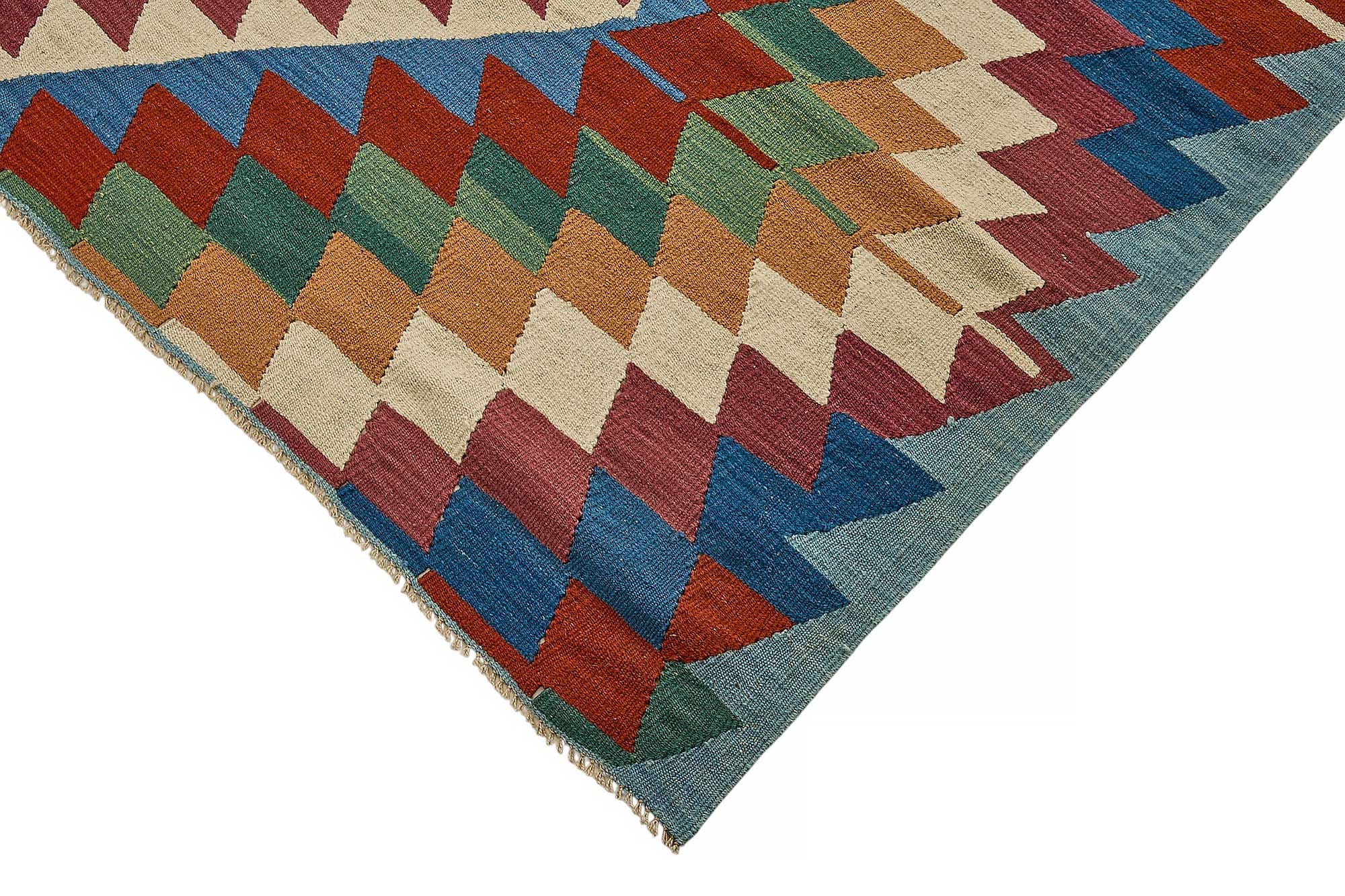6x9 Handwoven Turkish Kilim Rug - 50547