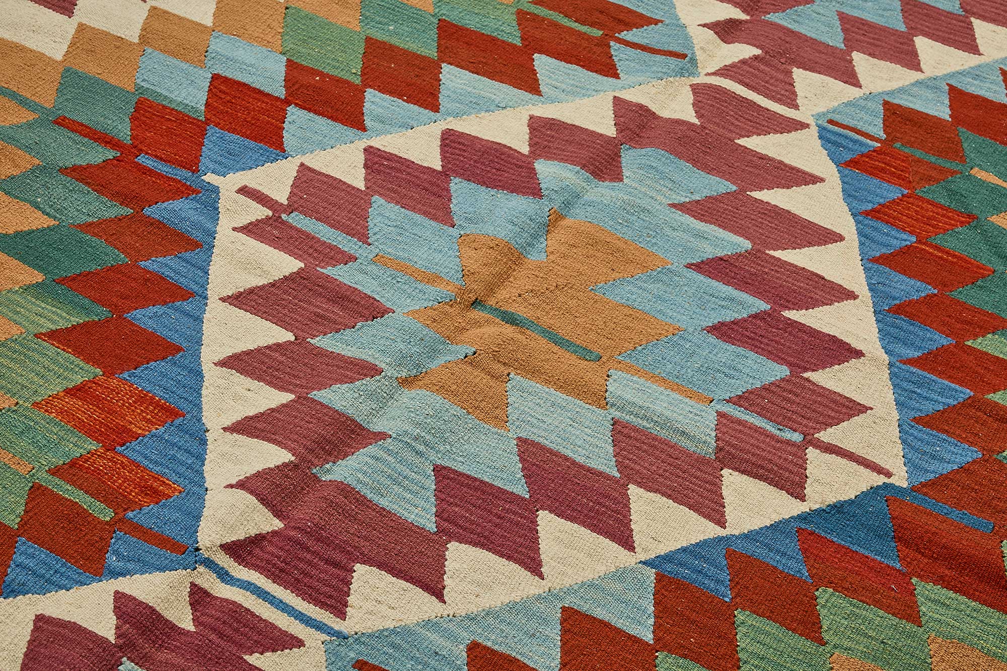 6x9 Handwoven Turkish Kilim Rug - 50547