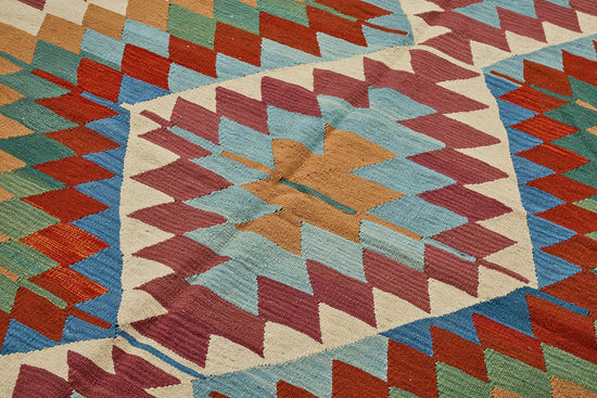 6x9 Handwoven Turkish Kilim Rug - 50547