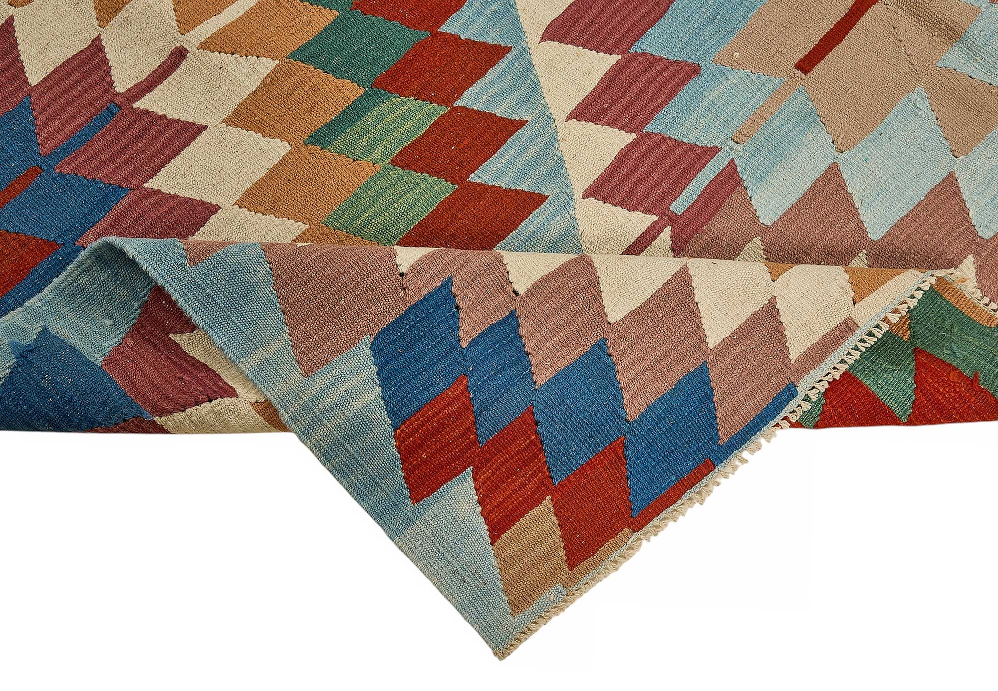 6x9 Handwoven Turkish Kilim Rug - 50547