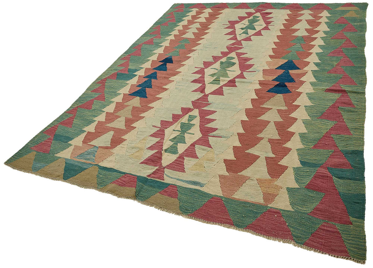 6x9 Handwoven Turkish Kilim Rug - 50548