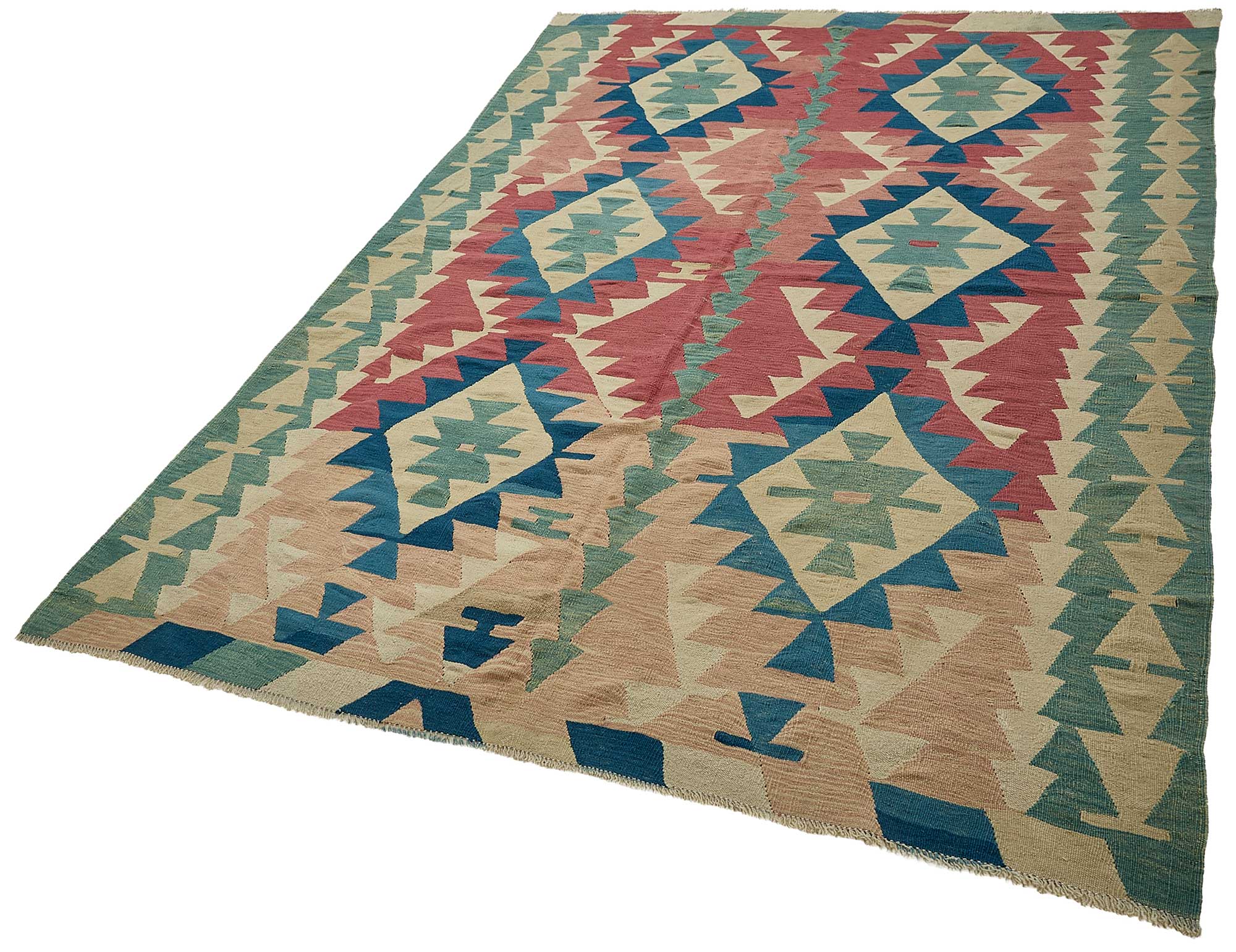 6x9 Handwoven Turkish Kilim Rug - 50549