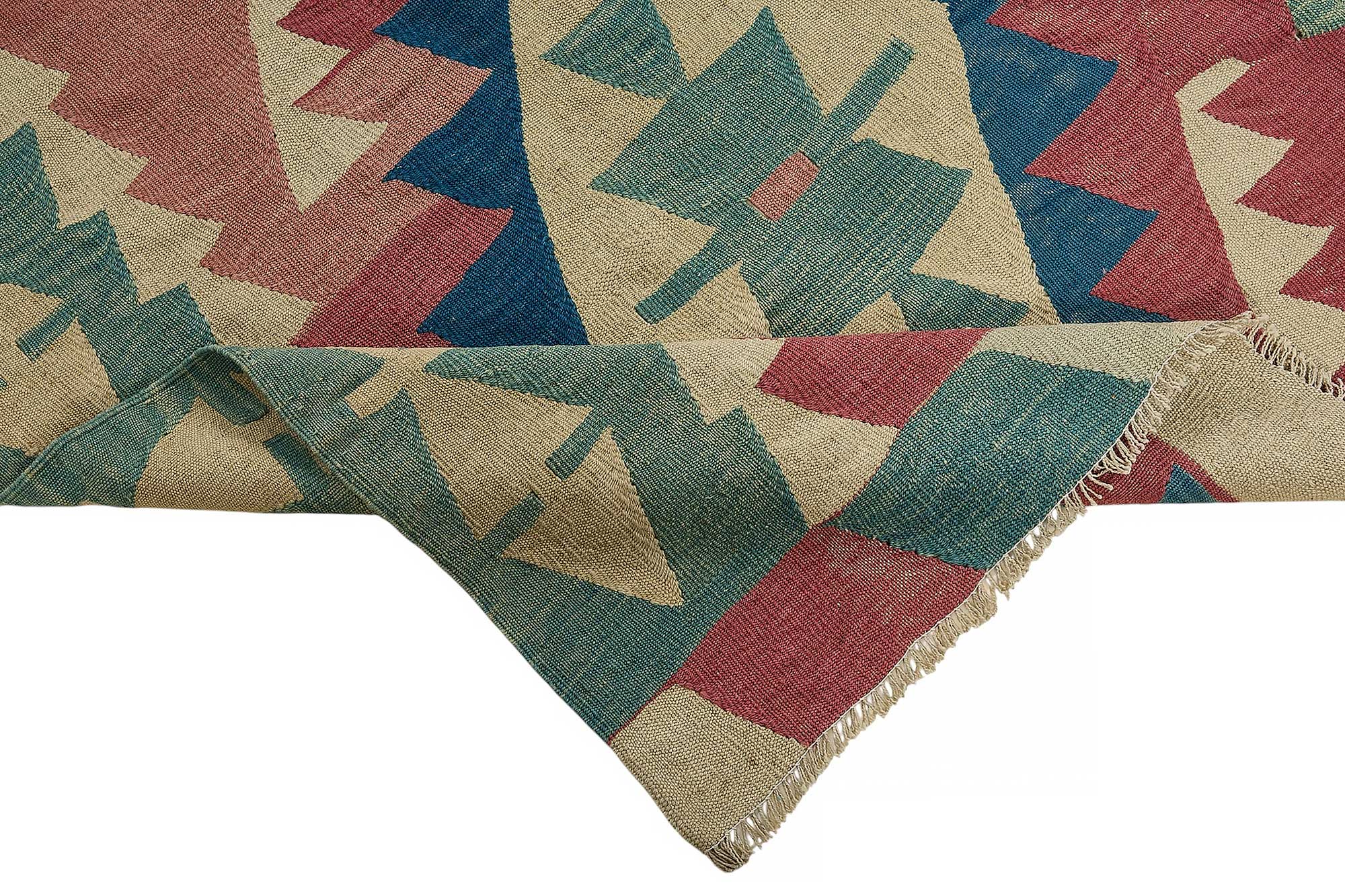 6x9 Handwoven Turkish Kilim Rug - 50549