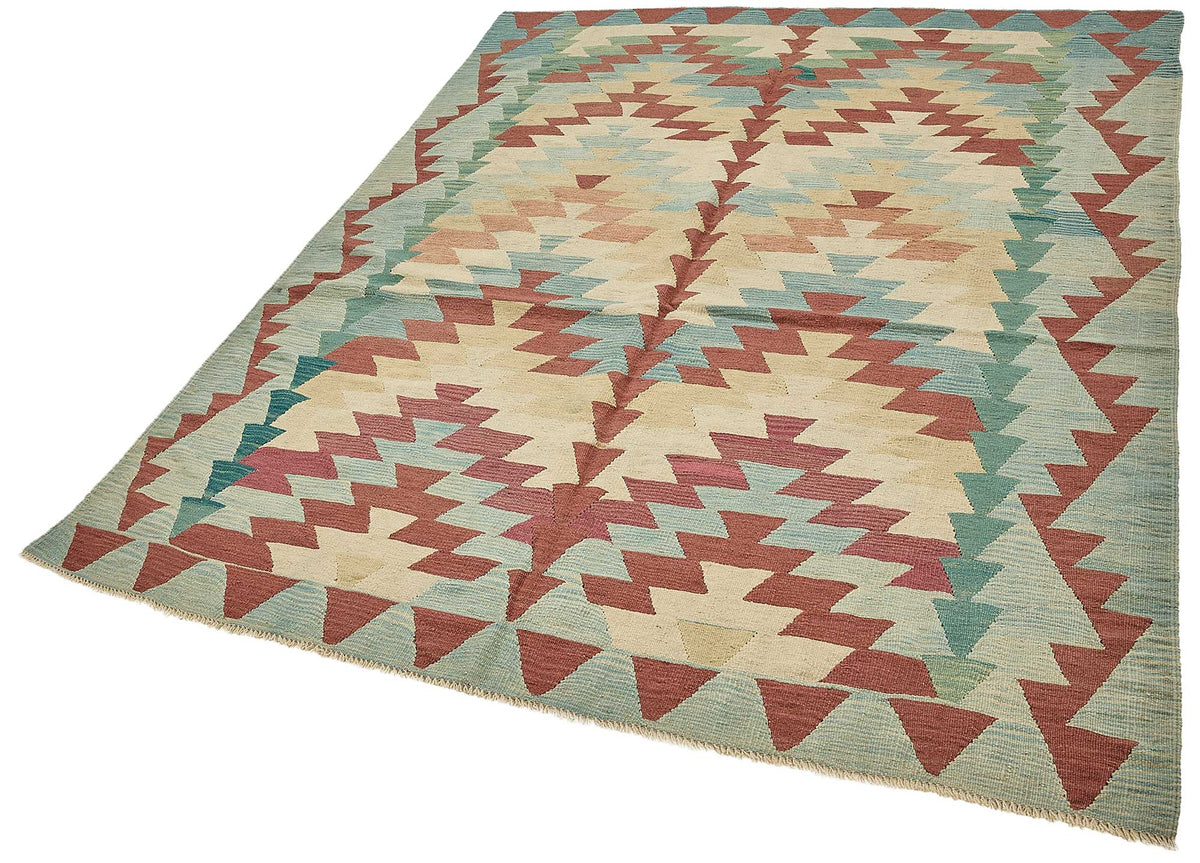 6x8 Handwoven Turkish Kilim Rug - 50550