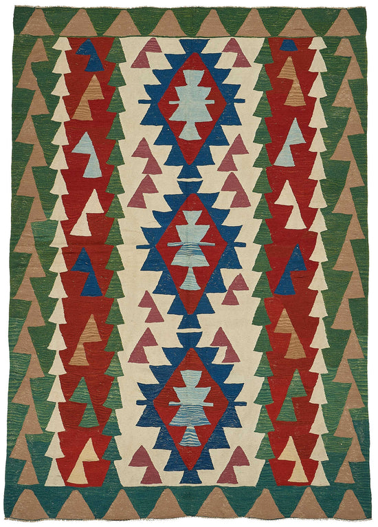 6x9 Handwoven Turkish Kilim Rug - 50551