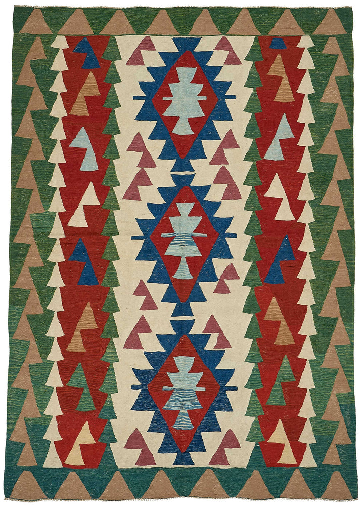 6x9 Handwoven Turkish Kilim Rug - 50551