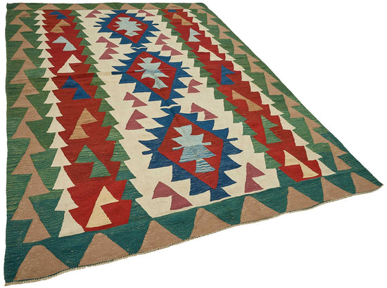 6x9 Handwoven Turkish Kilim Rug - 50551