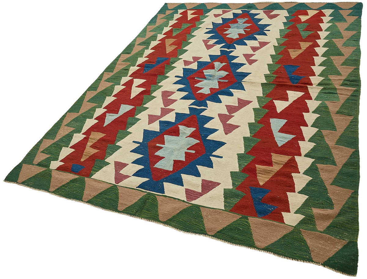 6x9 Handwoven Turkish Kilim Rug - 50551