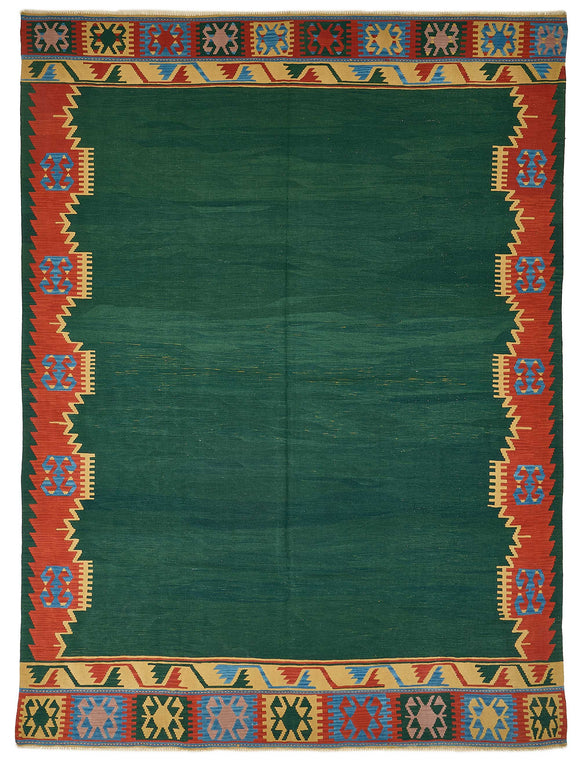 8x11 Handwoven Turkish Kilim Rug - 50552
