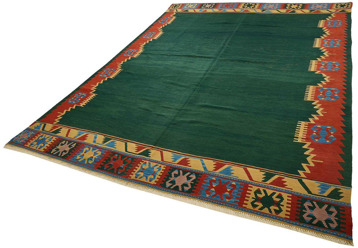 8x11 Handwoven Turkish Kilim Rug - 50552