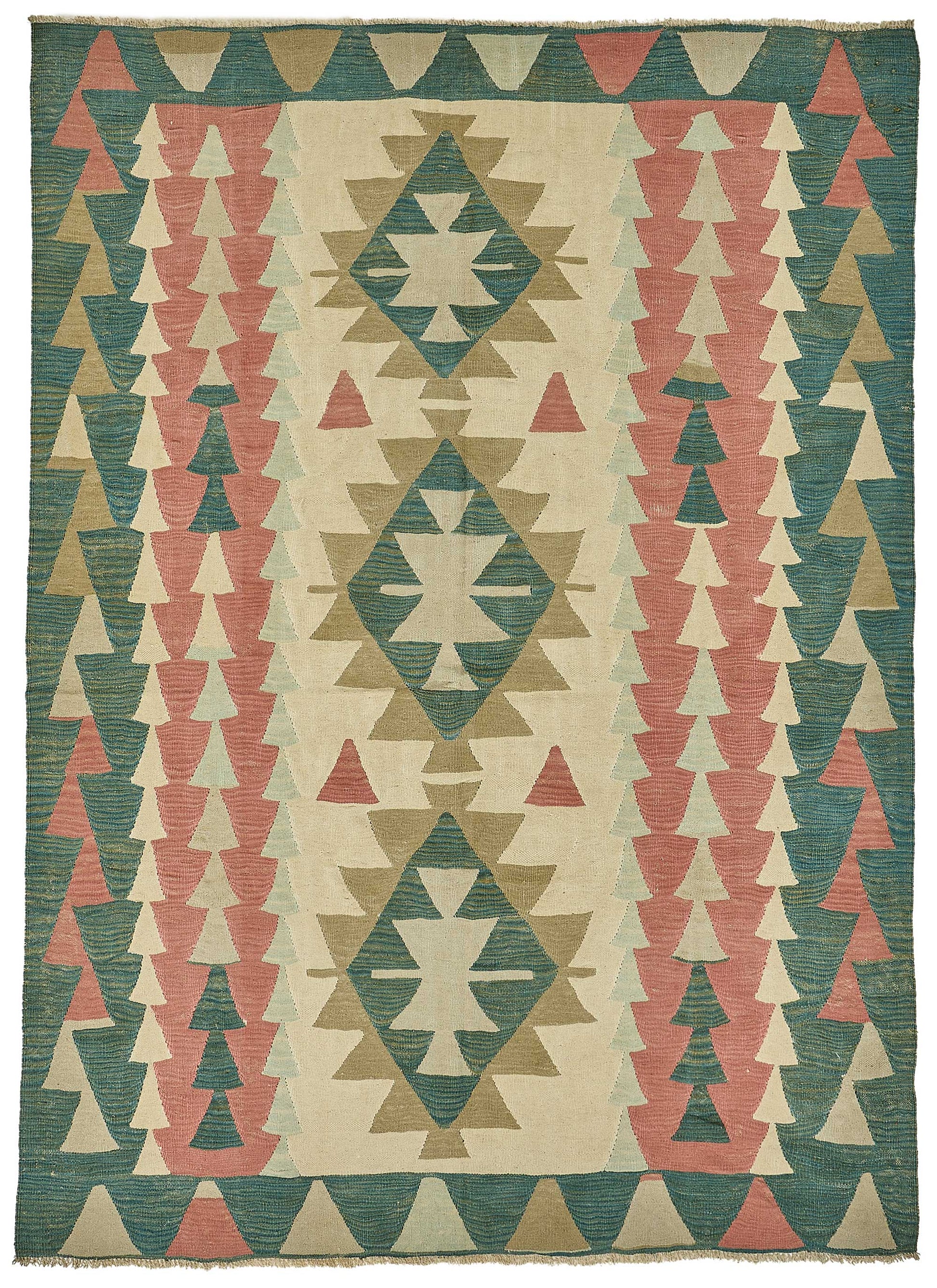 6x9 Handwoven Turkish Kilim Rug - 50553