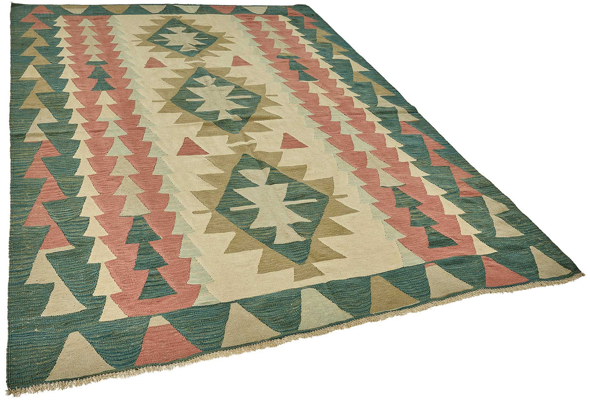 6x9 Handwoven Turkish Kilim Rug - 50553
