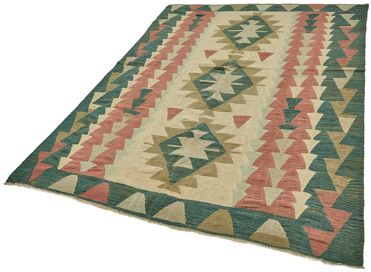6x9 Handwoven Turkish Kilim Rug - 50553