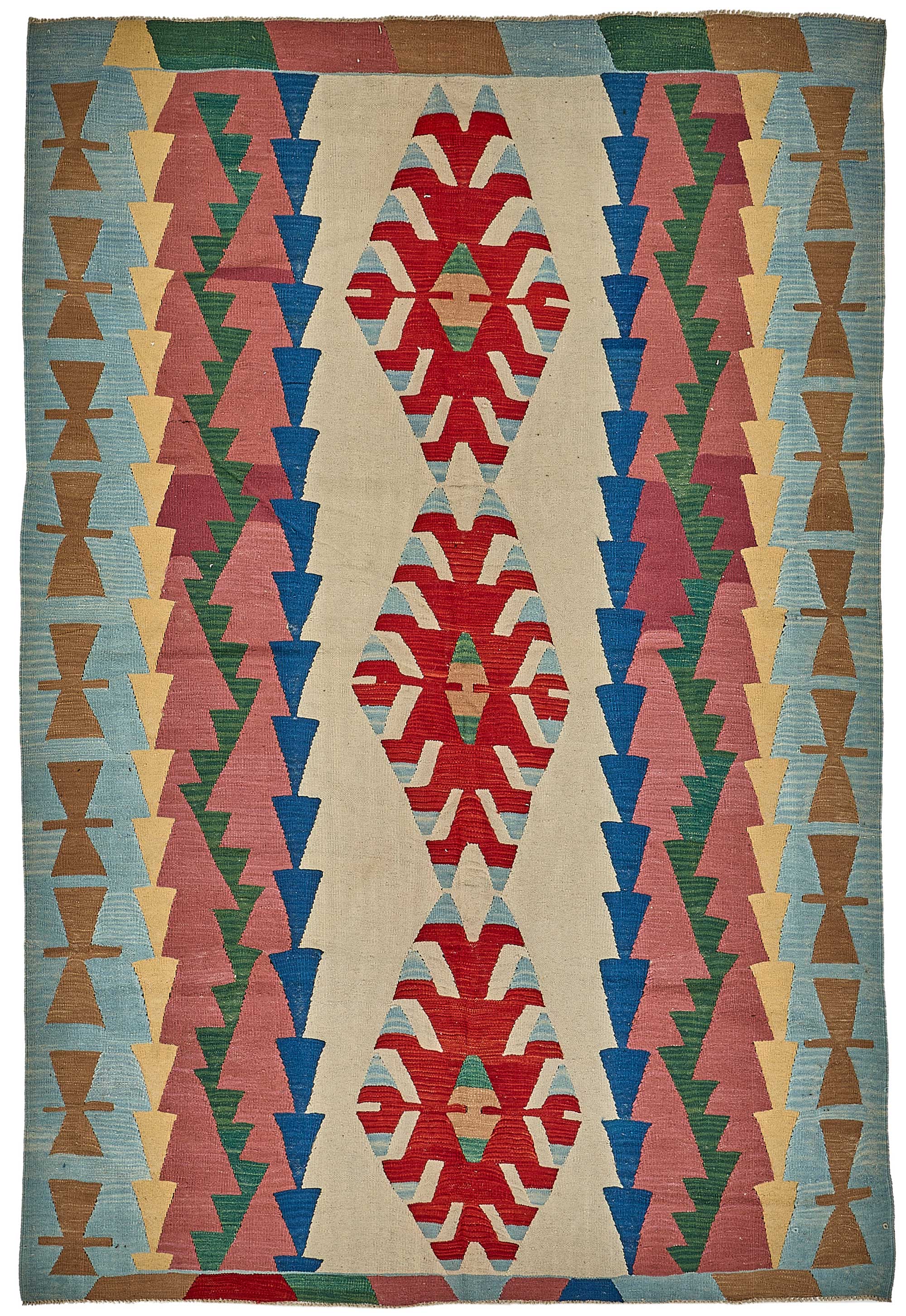 6x9 Handwoven Turkish Kilim Rug - 50554