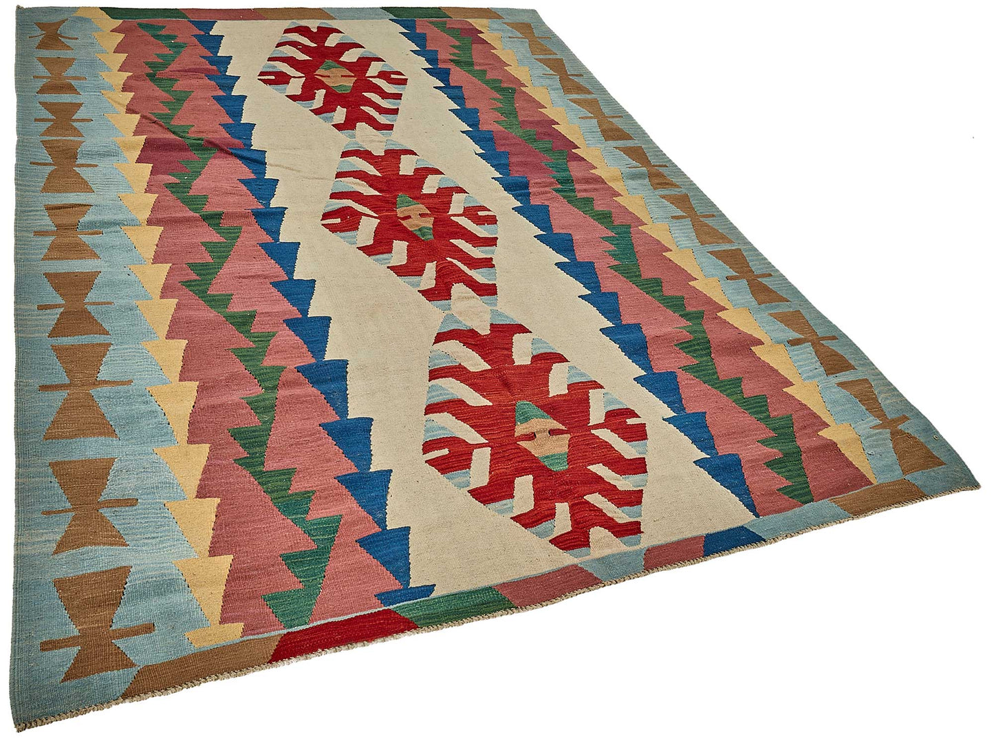 6x9 Handwoven Turkish Kilim Rug - 50554