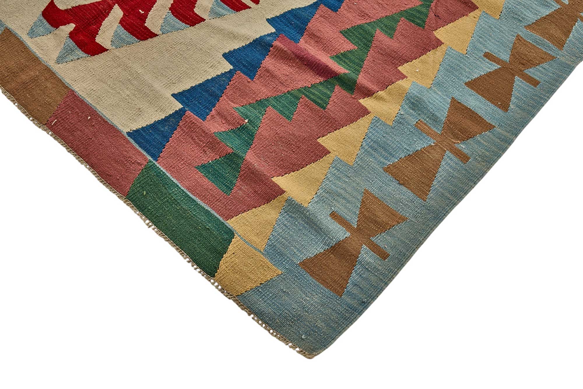 6x9 Handwoven Turkish Kilim Rug - 50554