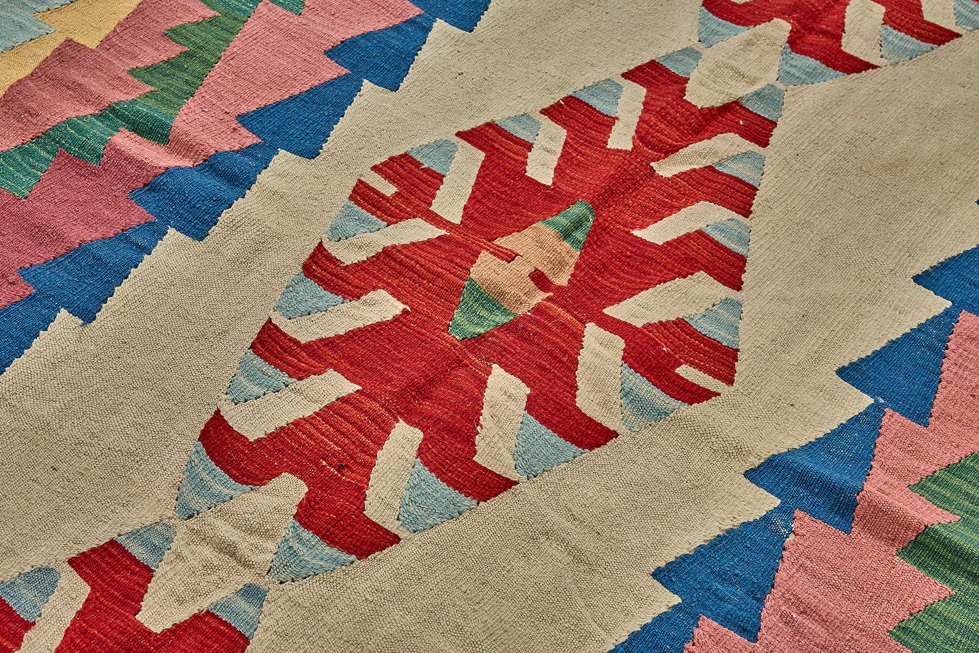 6x9 Handwoven Turkish Kilim Rug - 50554