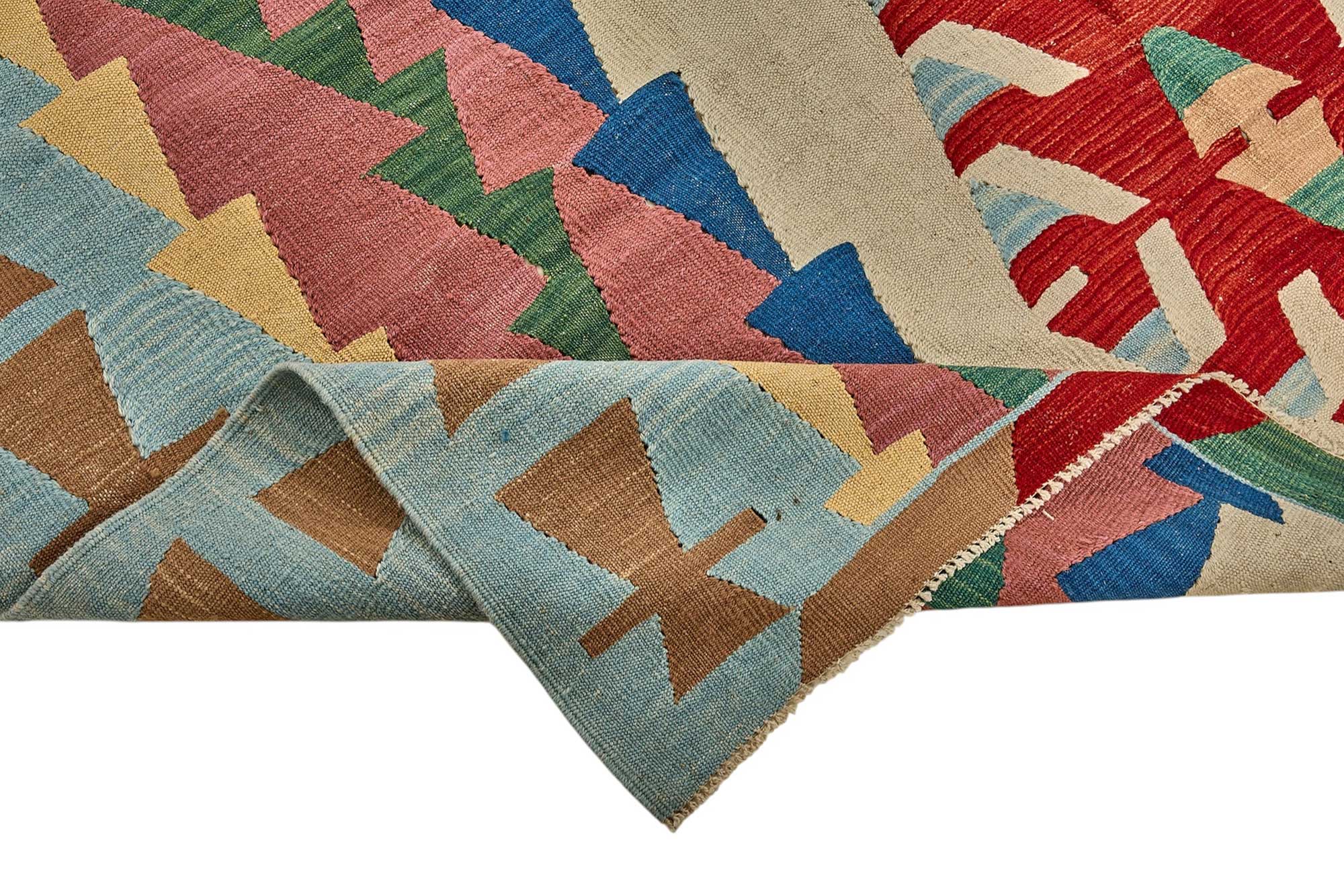 6x9 Handwoven Turkish Kilim Rug - 50554