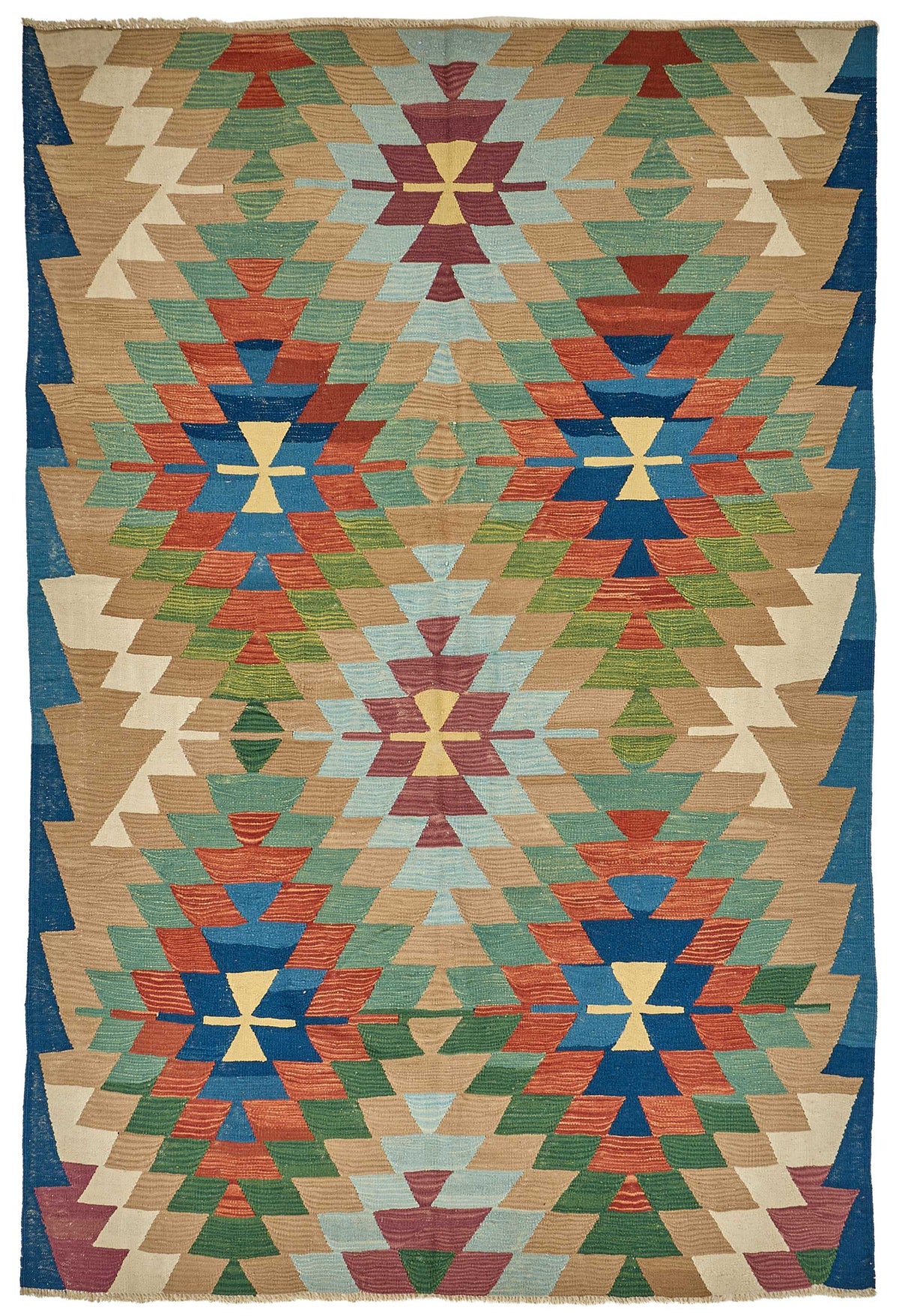 6x9 Handwoven Turkish Kilim Rug - 50556
