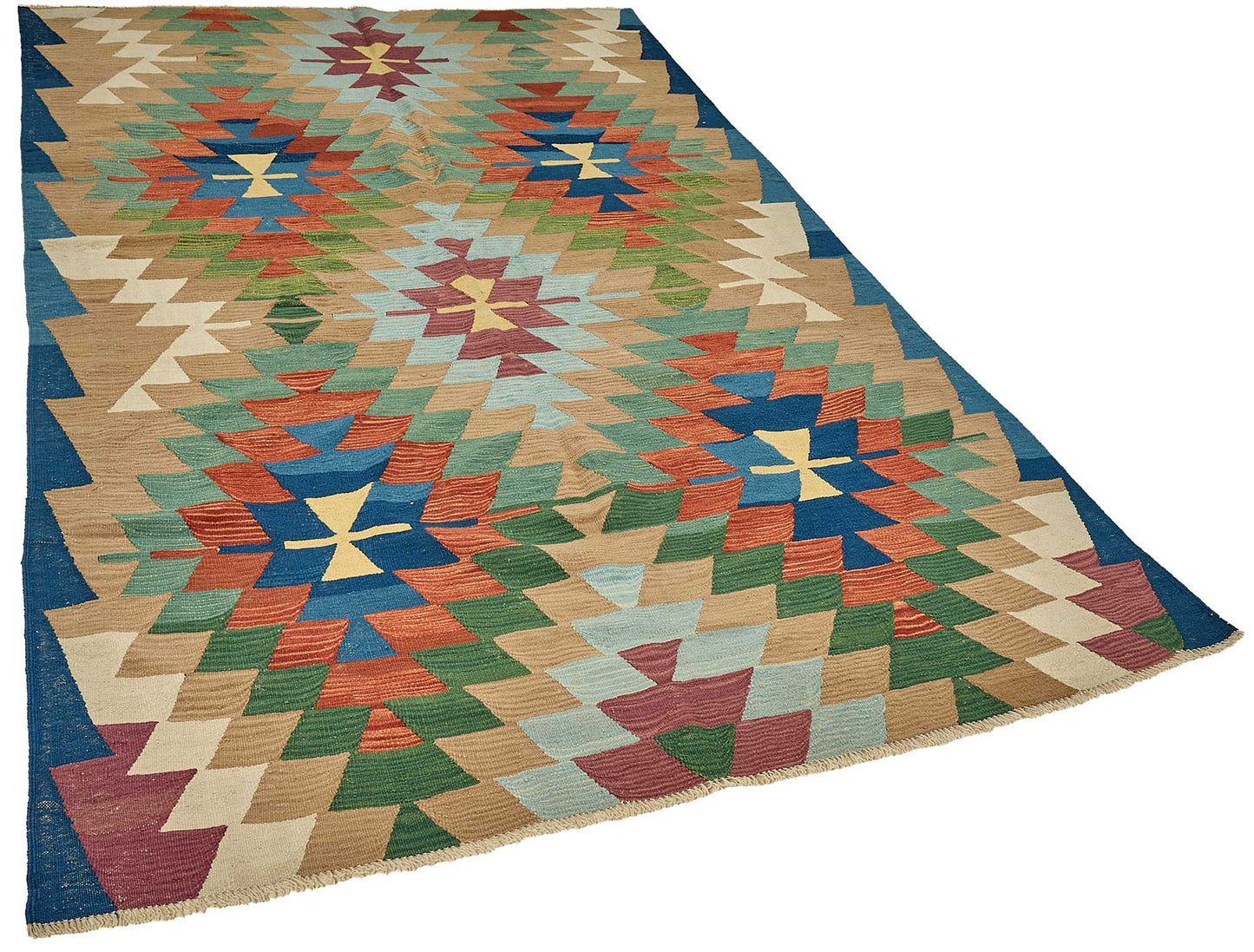 6x9 Handwoven Turkish Kilim Rug - 50556