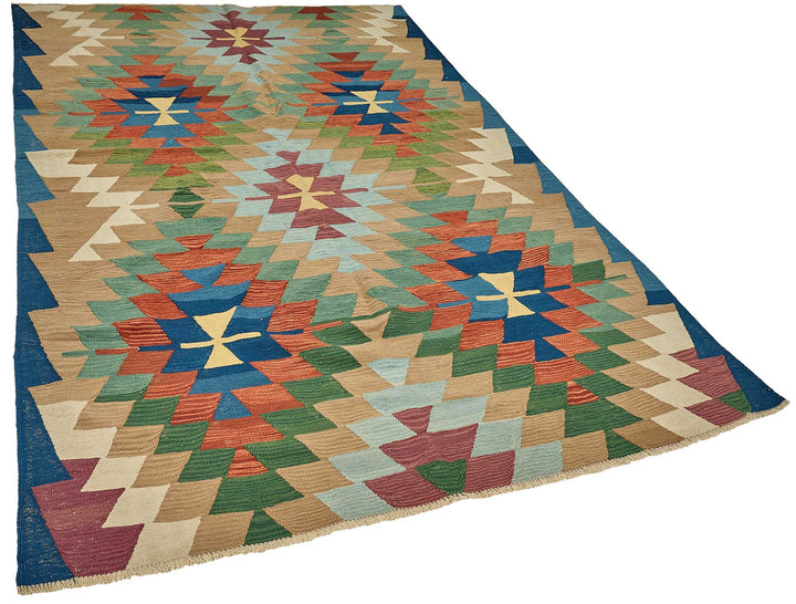 6x9 Handwoven Turkish Kilim Rug - 50556