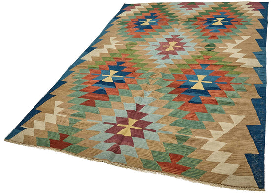 6x9 Handwoven Turkish Kilim Rug - 50556