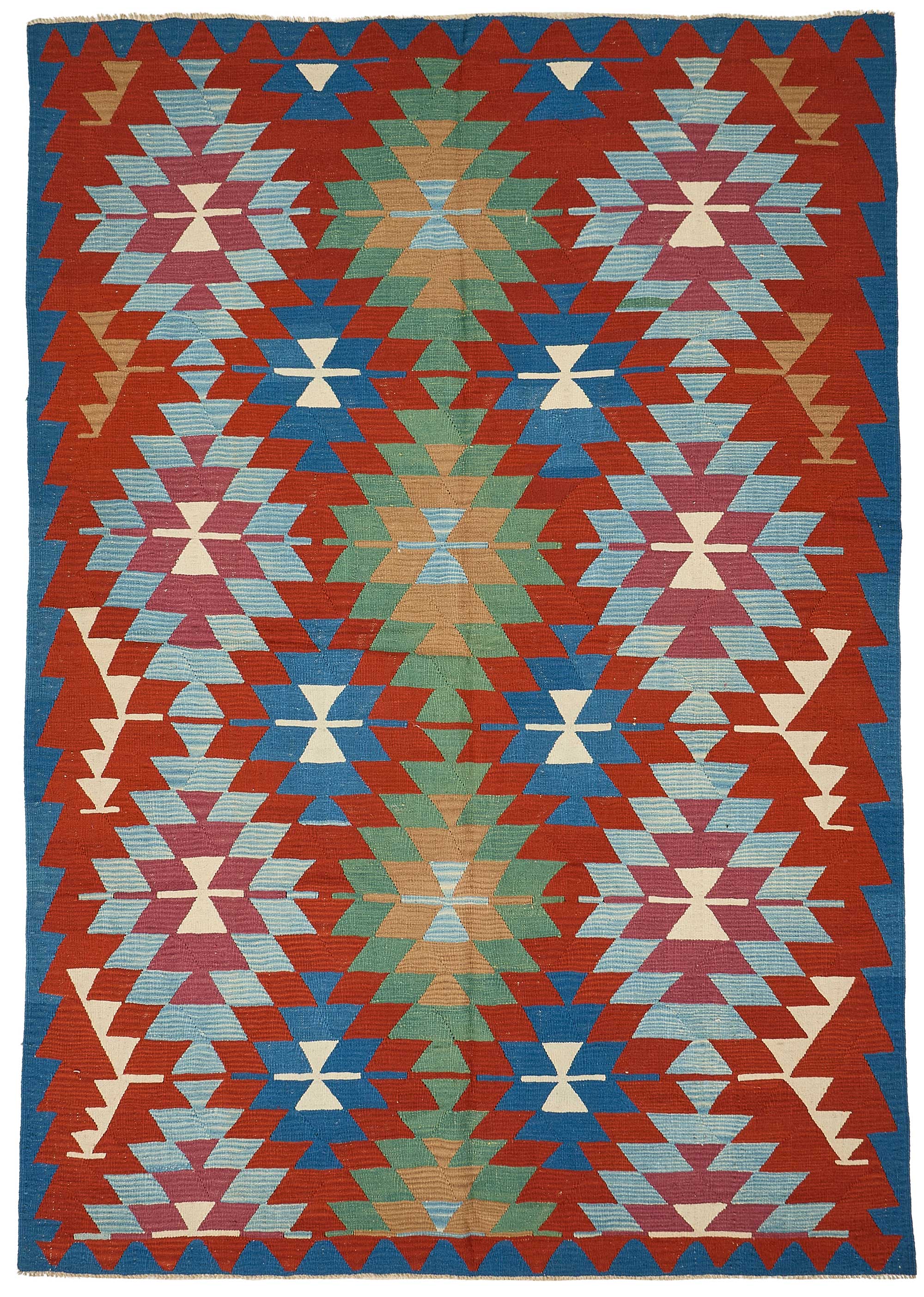 6x9 Handwoven Turkish Kilim Rug - 50557