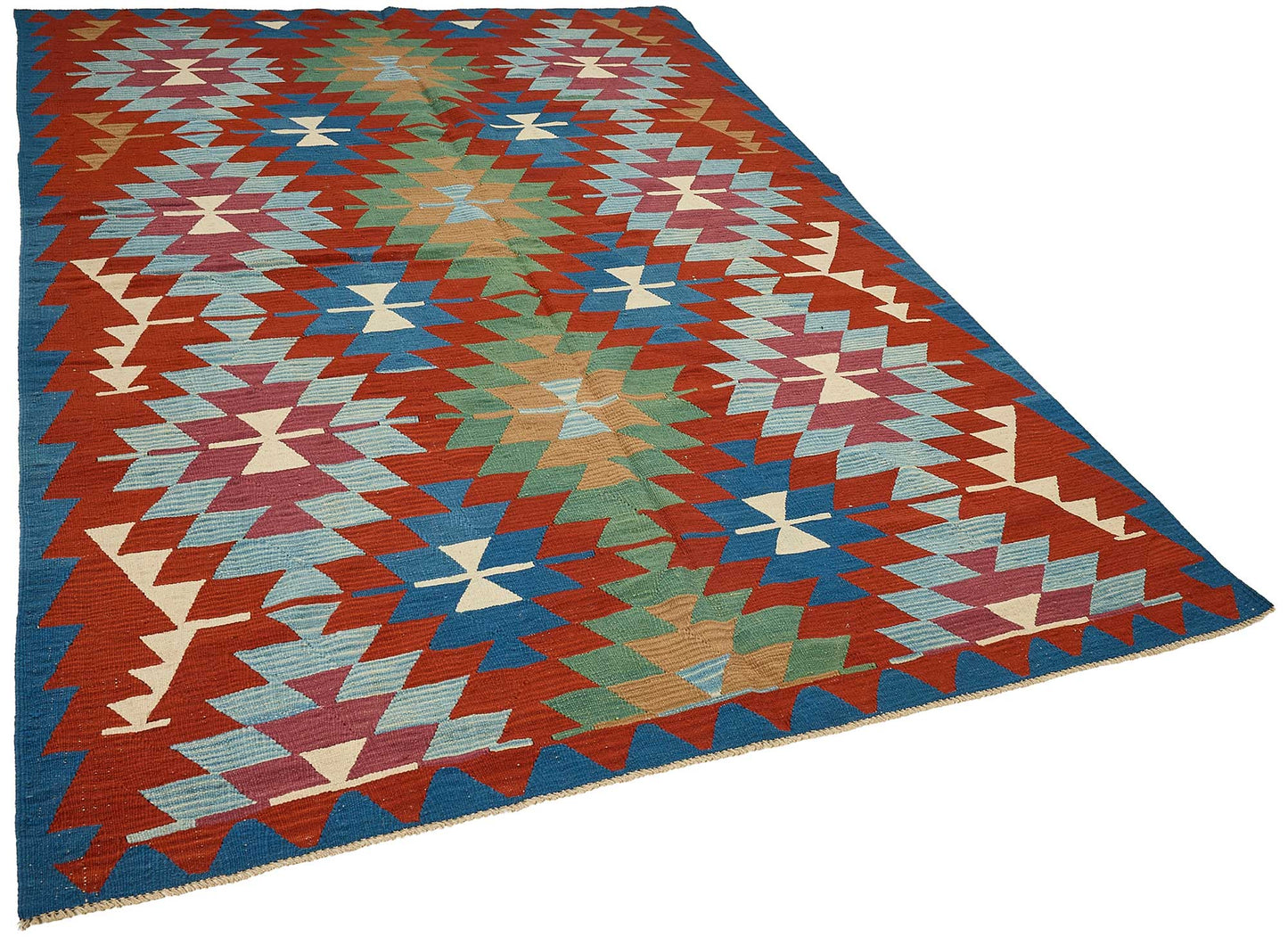 6x9 Handwoven Turkish Kilim Rug - 50557