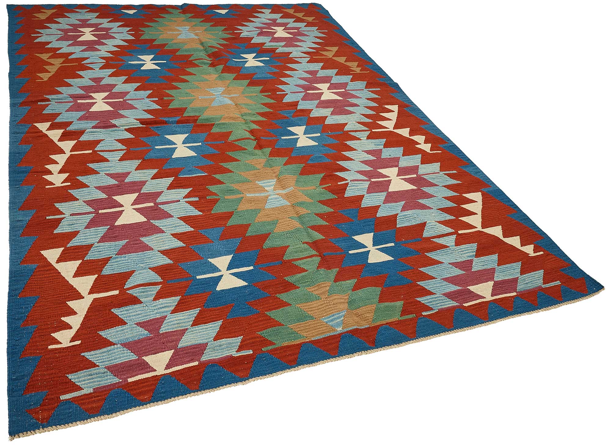 6x9 Handwoven Turkish Kilim Rug - 50557