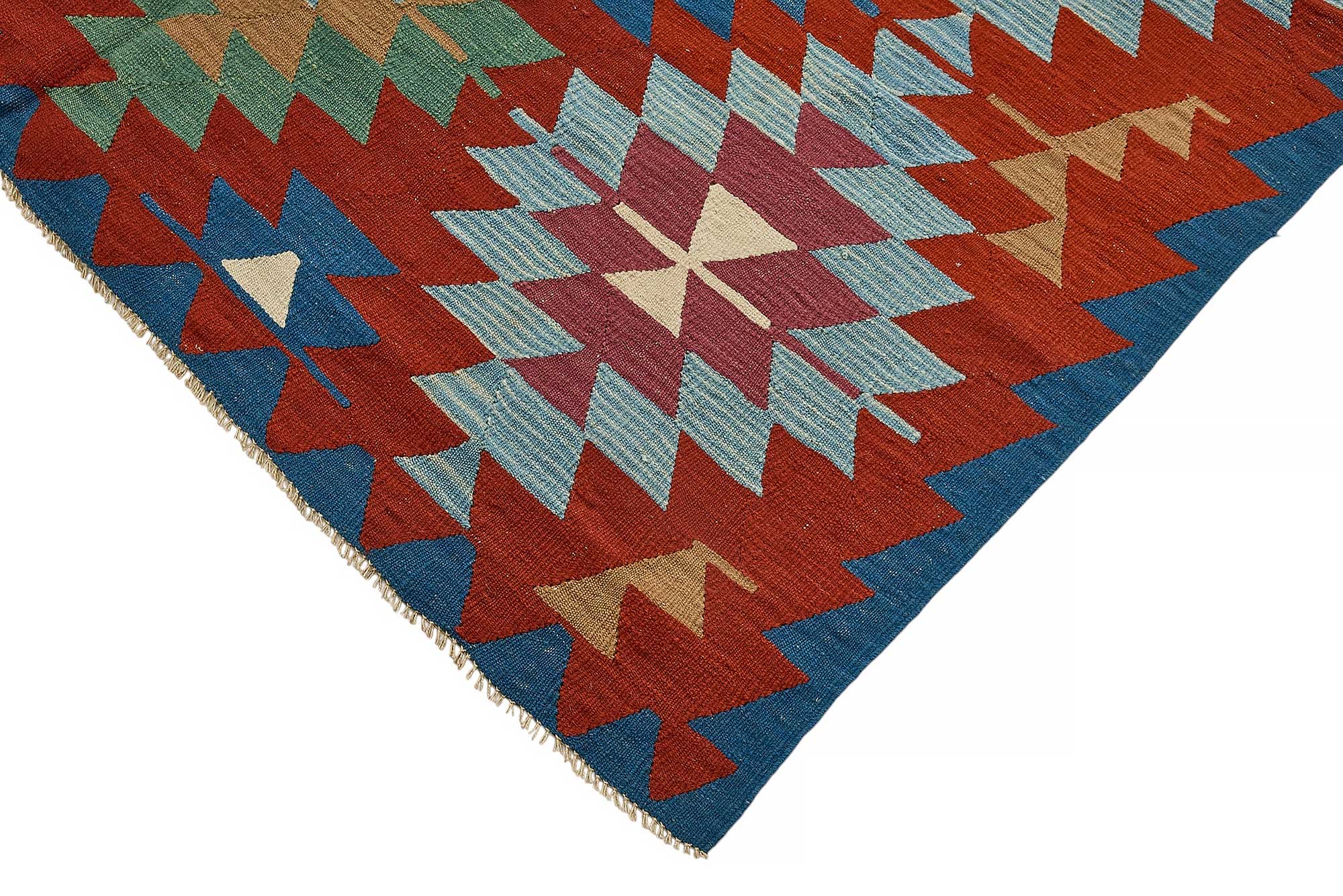 6x9 Handwoven Turkish Kilim Rug - 50557