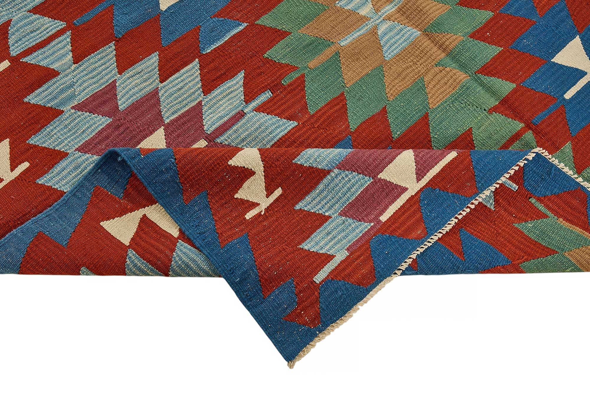 6x9 Handwoven Turkish Kilim Rug - 50557