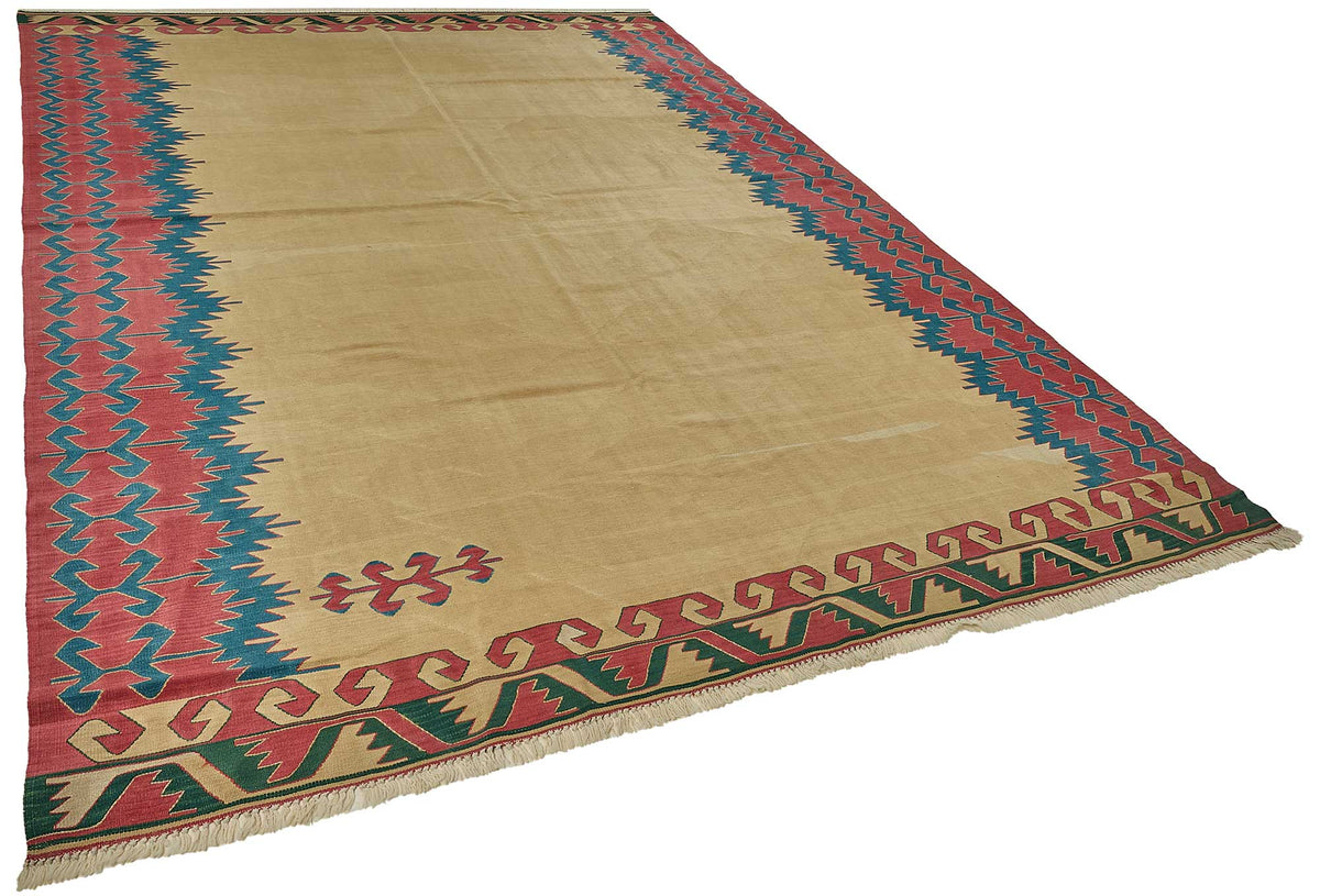 8x11 Handwoven Turkish Kilim Rug - 50558