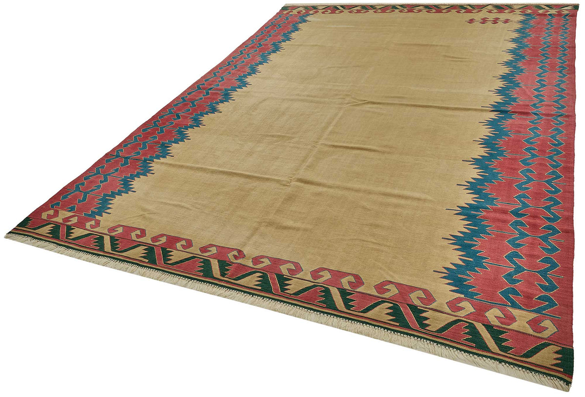 8x11 Handwoven Turkish Kilim Rug - 50558