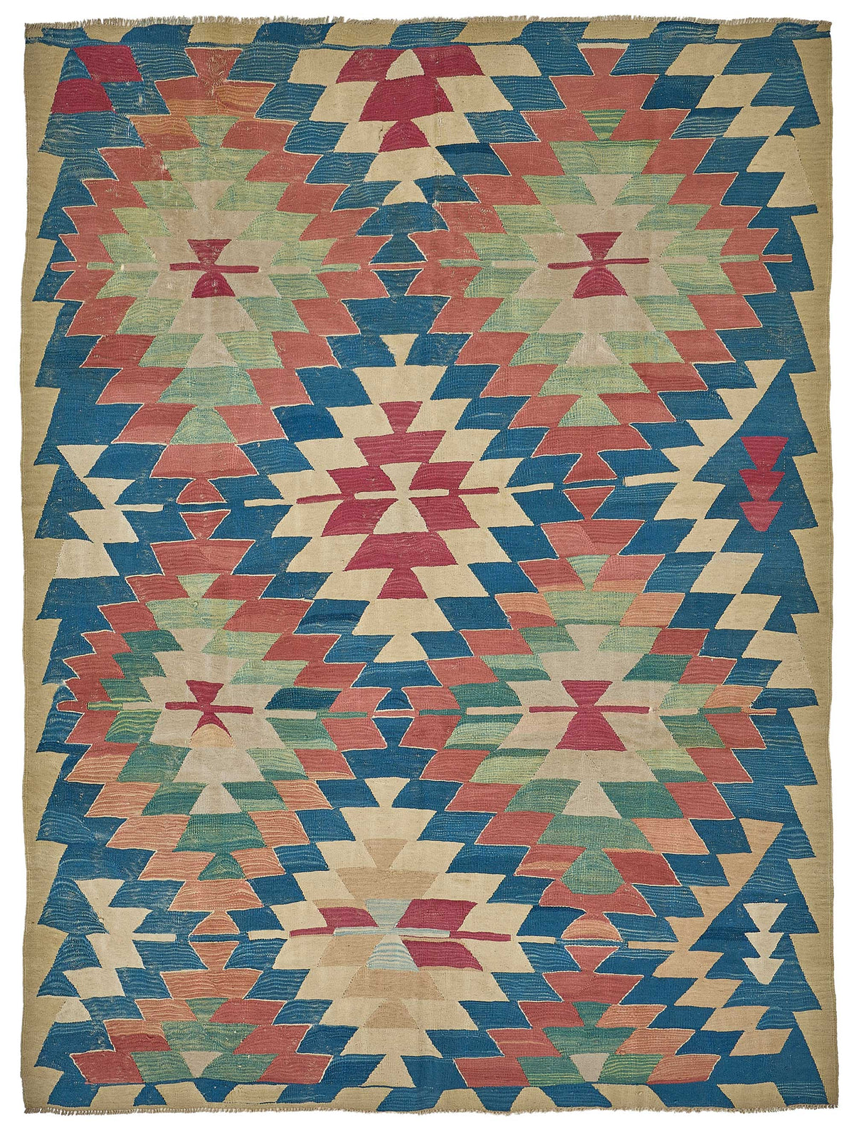 7x9 Handwoven Turkish Kilim Rug - 50559