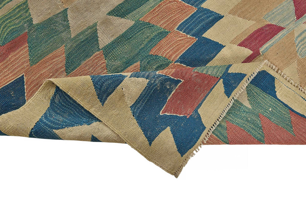 7x9 Handwoven Turkish Kilim Rug - 50559