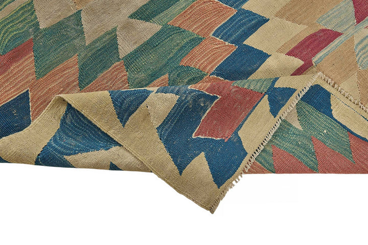 7x9 Handwoven Turkish Kilim Rug - 50559