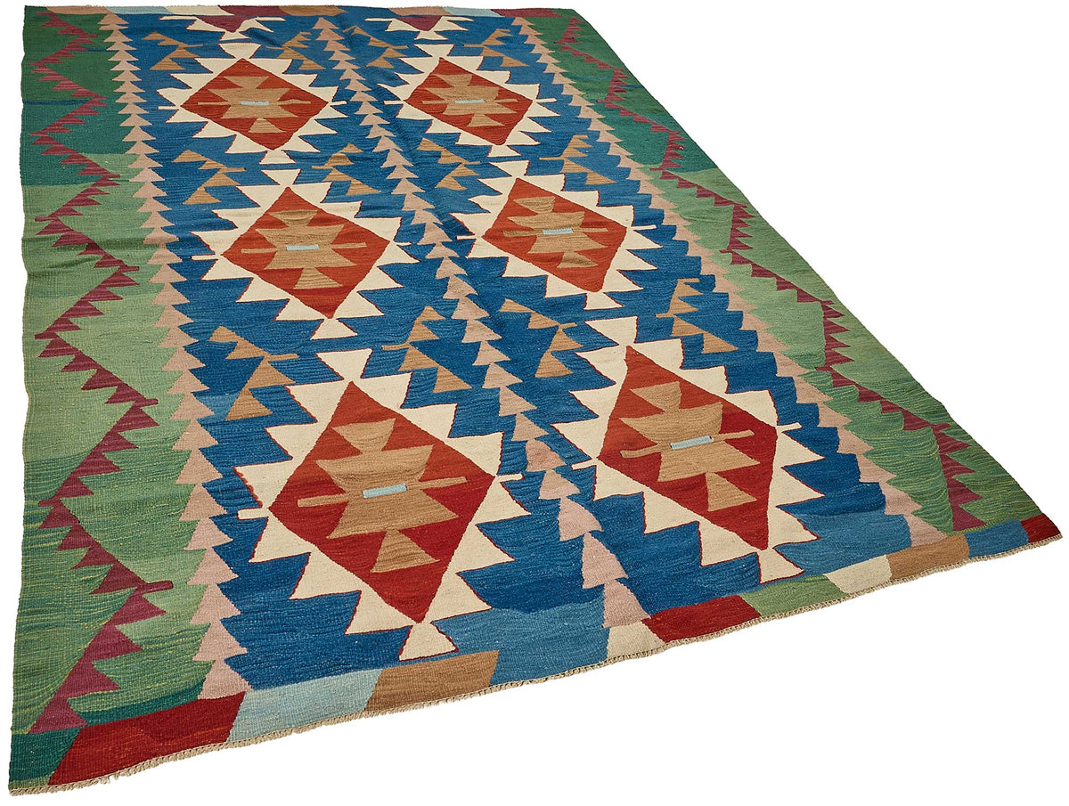 6x9 Handwoven Turkish Kilim Rug - 50560