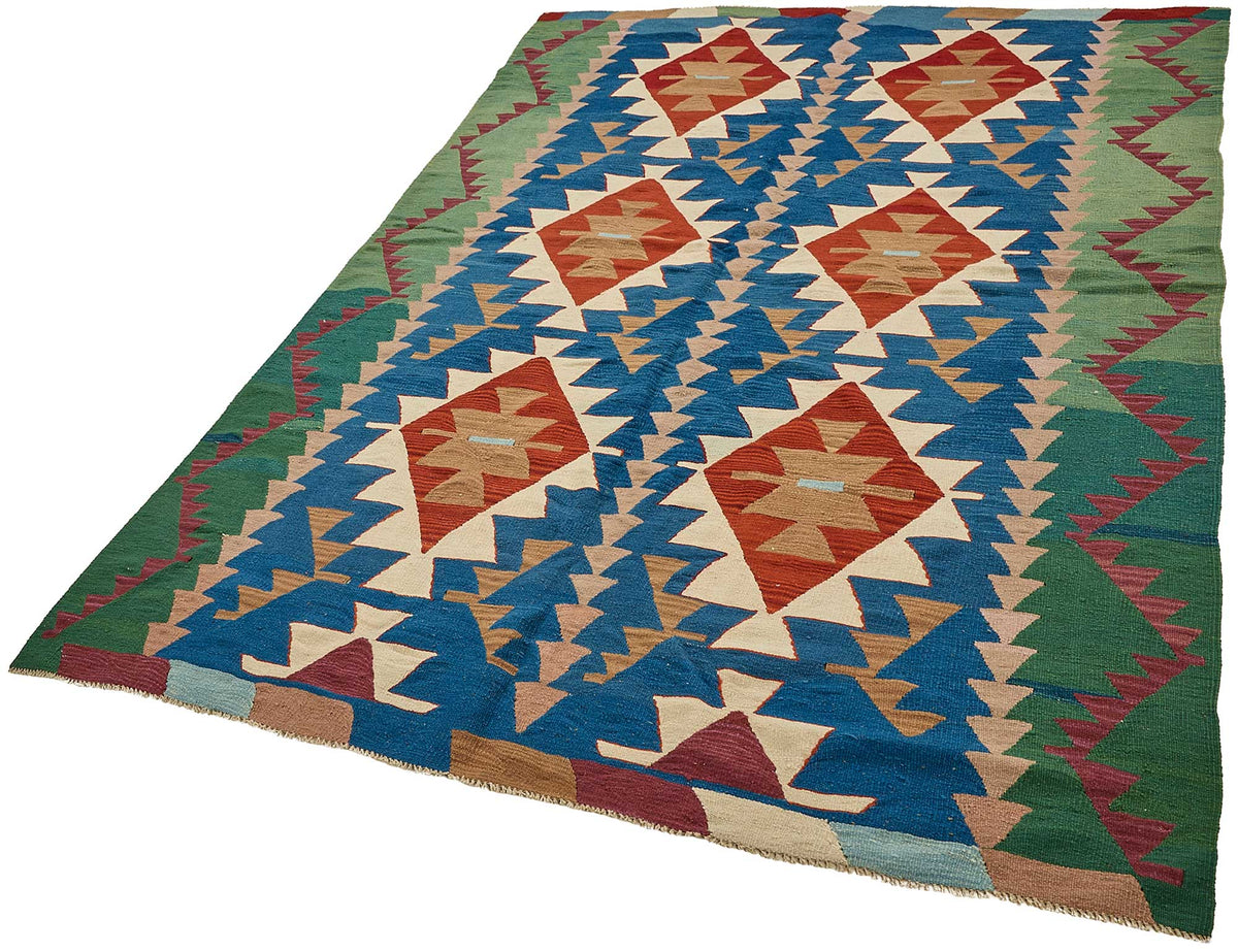 6x9 Handwoven Turkish Kilim Rug - 50560