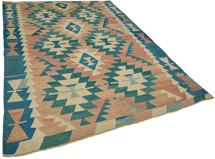 6x9 Handwoven Turkish Kilim Rug - 50562