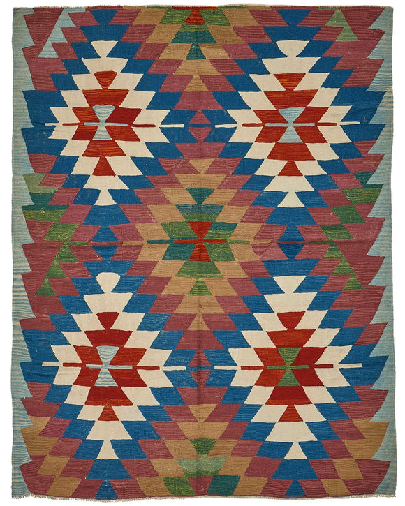6x8 Handwoven Turkish Kilim Rug - 50563