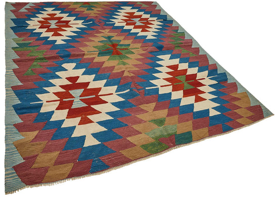 6x8 Handwoven Turkish Kilim Rug - 50563