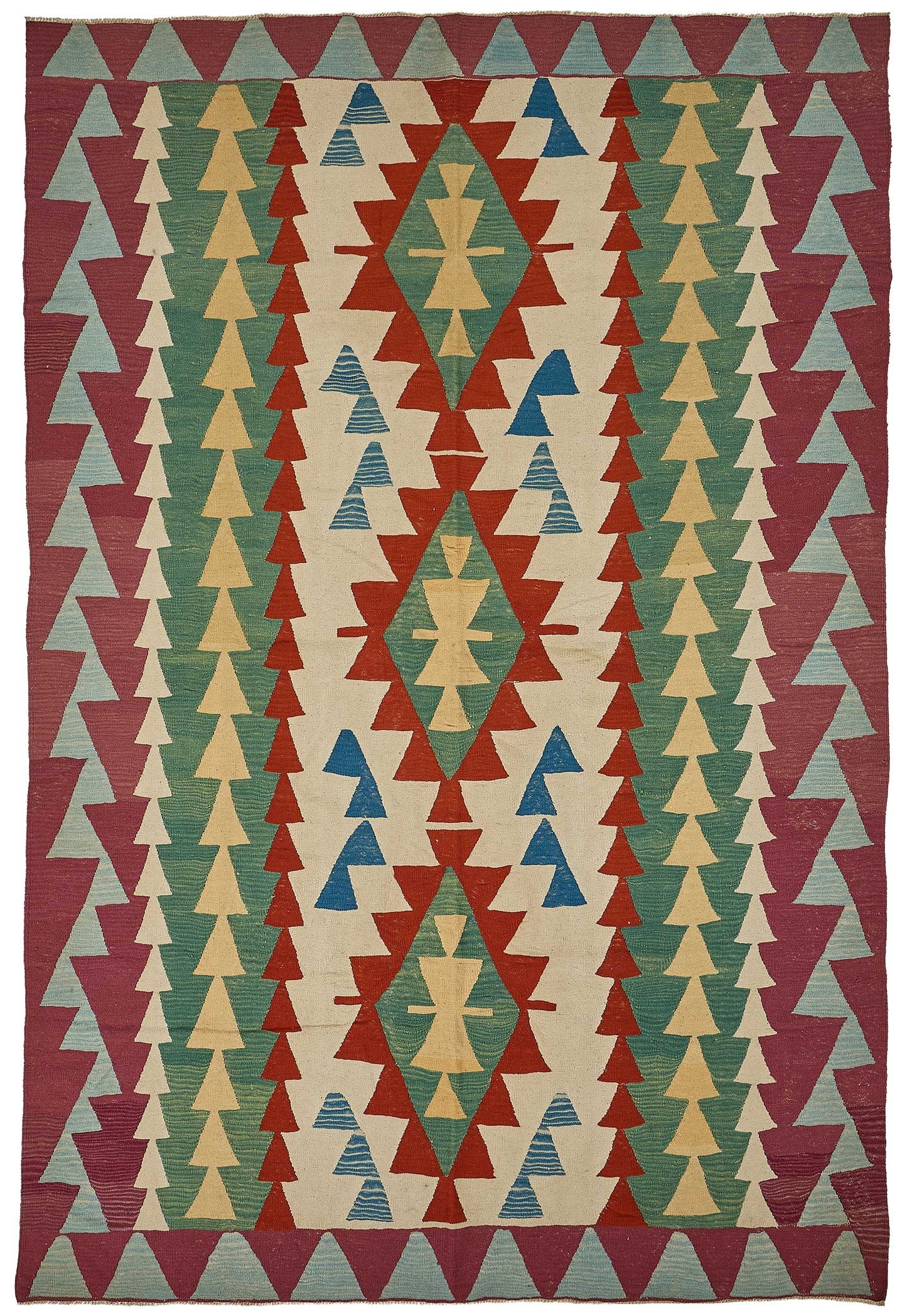 7x11 Handwoven Turkish Kilim Rug - 50566