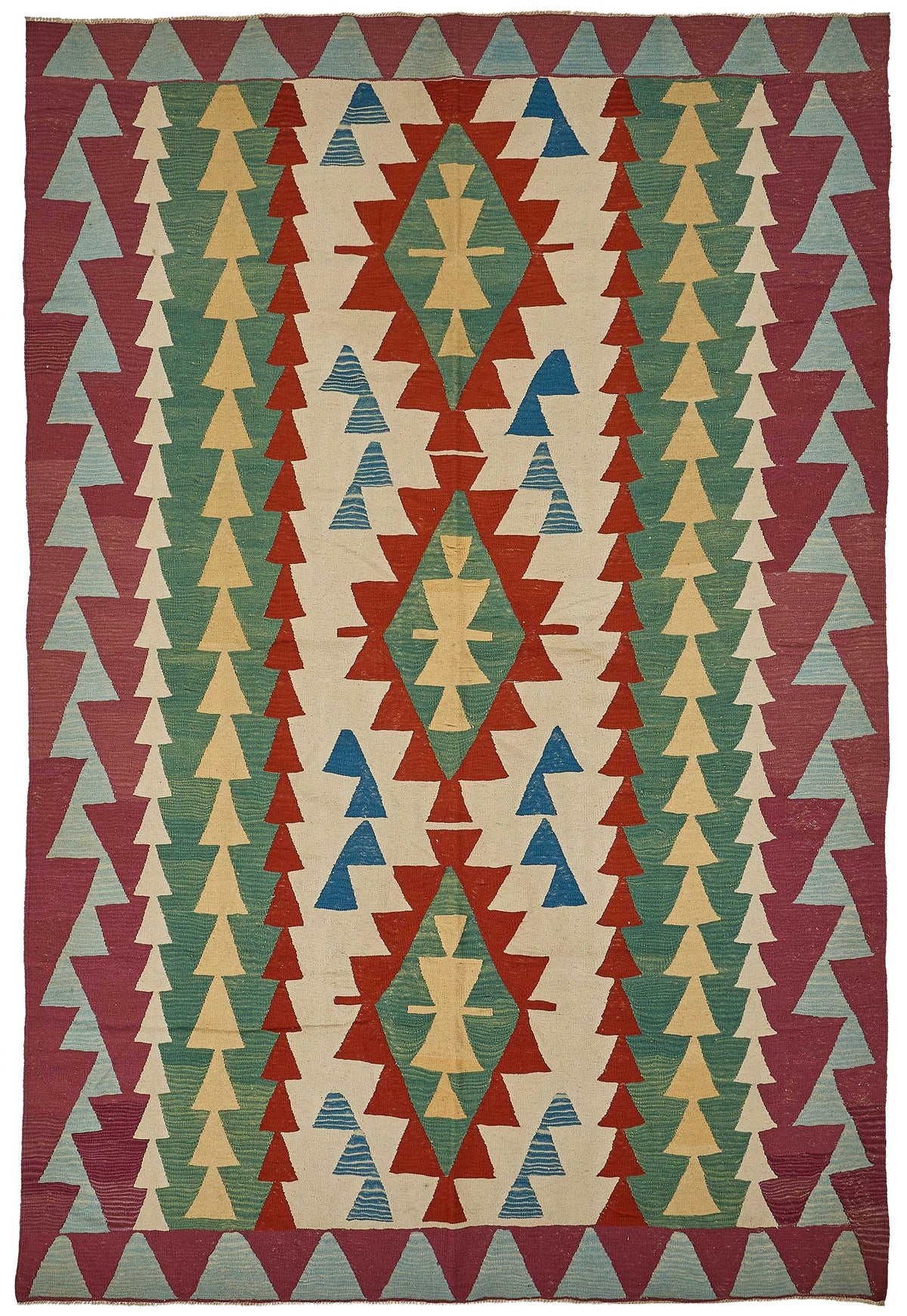 7x11 Handwoven Turkish Kilim Rug - 50566