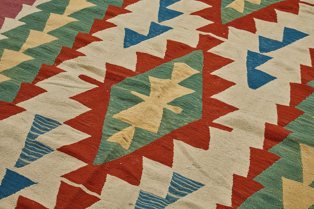 7x11 Handwoven Turkish Kilim Rug - 50566