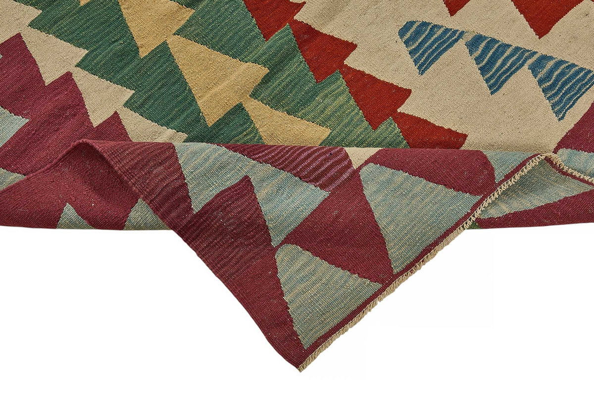 7x11 Handwoven Turkish Kilim Rug - 50566