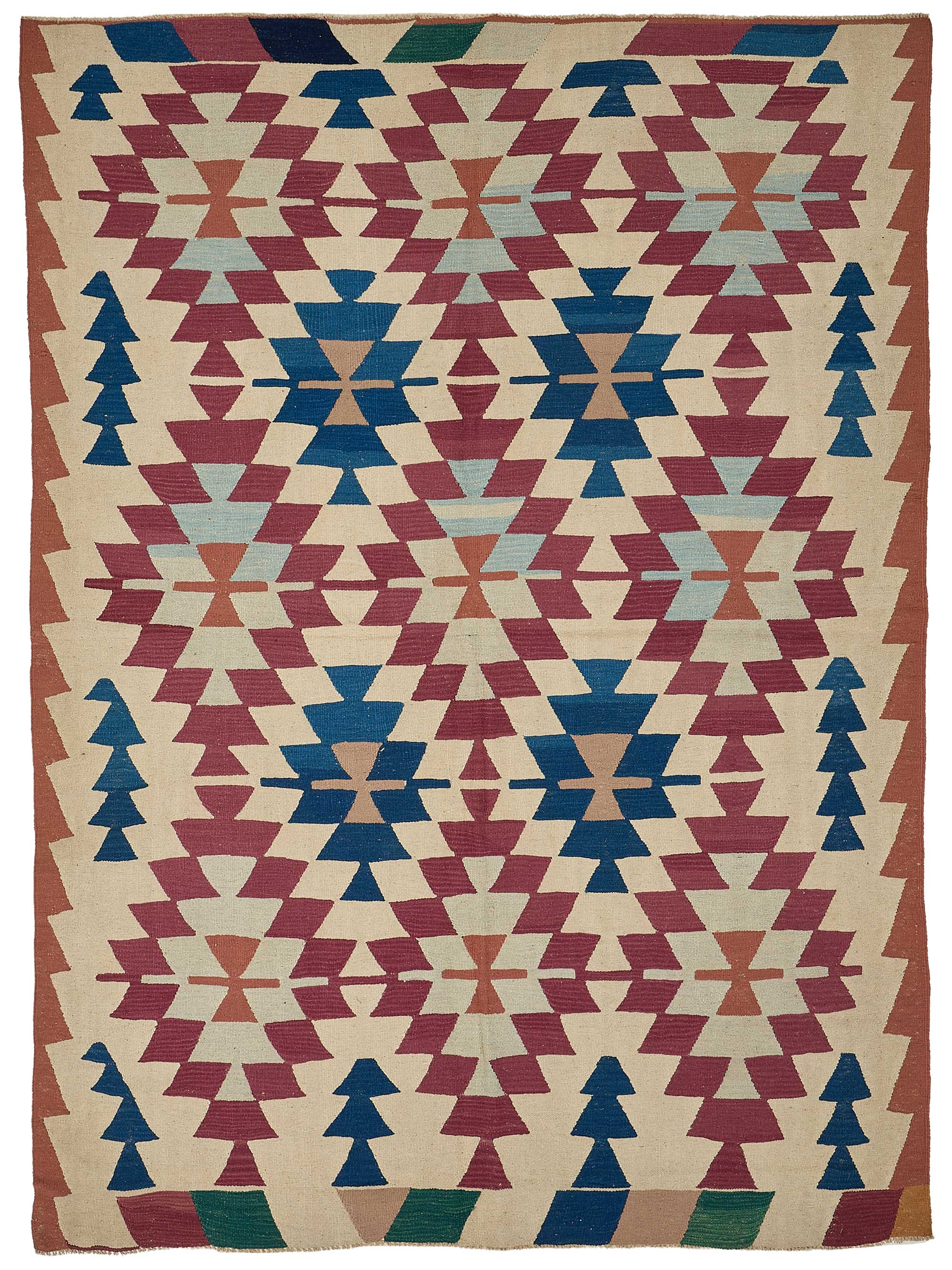 6x9 Handwoven Turkish Kilim Rug - 50568