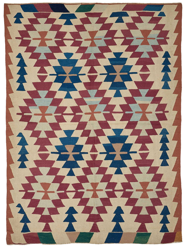 6x9 Handwoven Turkish Kilim Rug - 50568