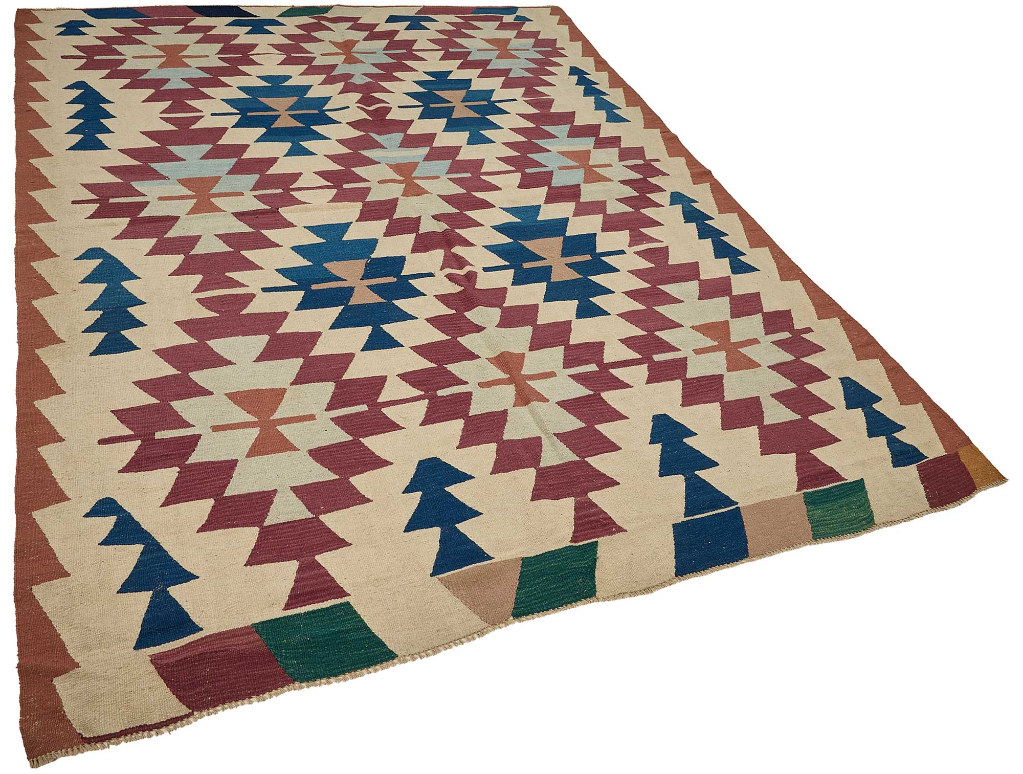 6x9 Handwoven Turkish Kilim Rug - 50568